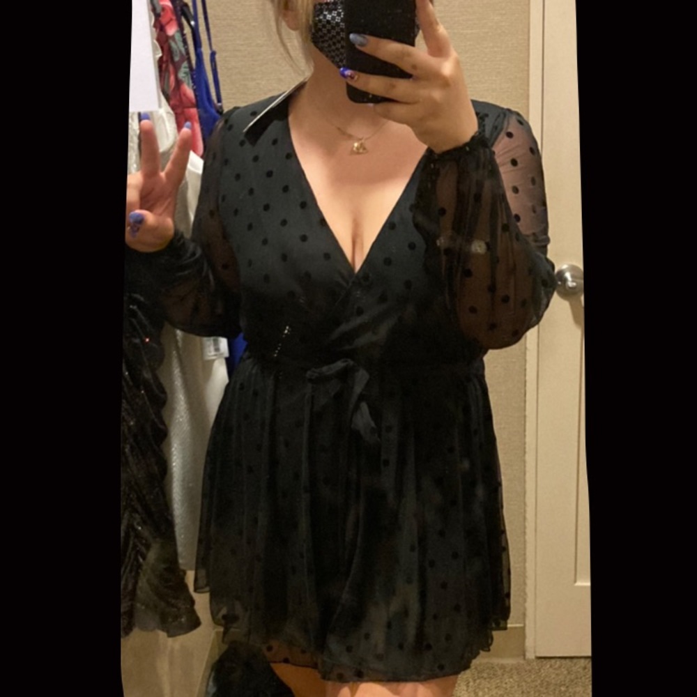 a cute boho black dress,bought for homecoming but changed my mind